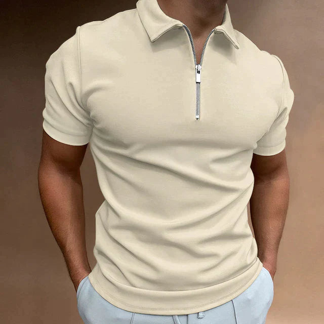 Sebastian Polo Shirt | Stylish Men’s Polo with Zipper Detail