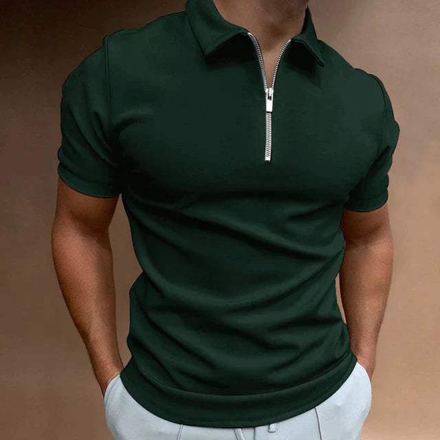 Sebastian Polo Shirt | Stylish Men’s Polo with Zipper Detail