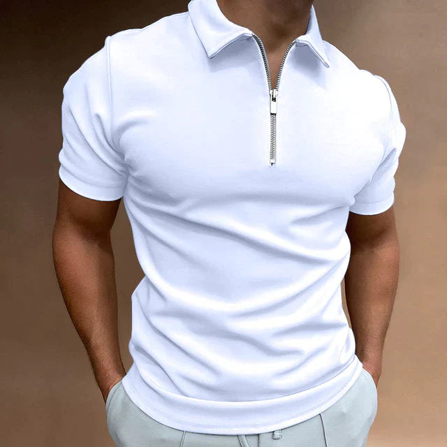 Sebastian Polo Shirt | Stylish Men’s Polo with Zipper Detail