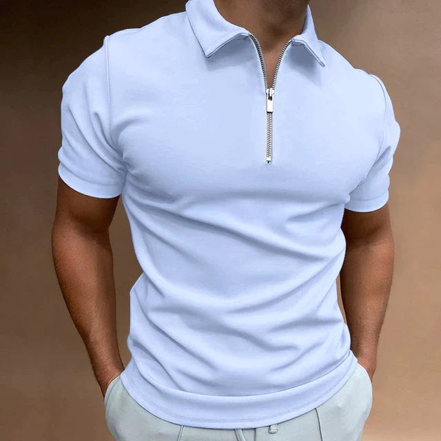 Sebastian Polo Shirt | Stylish Men’s Polo with Zipper Detail