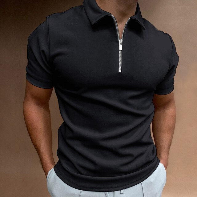 Sebastian Polo Shirt | Stylish Men’s Polo with Zipper Detail
