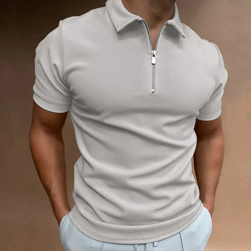 Sebastian Polo Shirt | Stylish Men’s Polo with Zipper Detail
