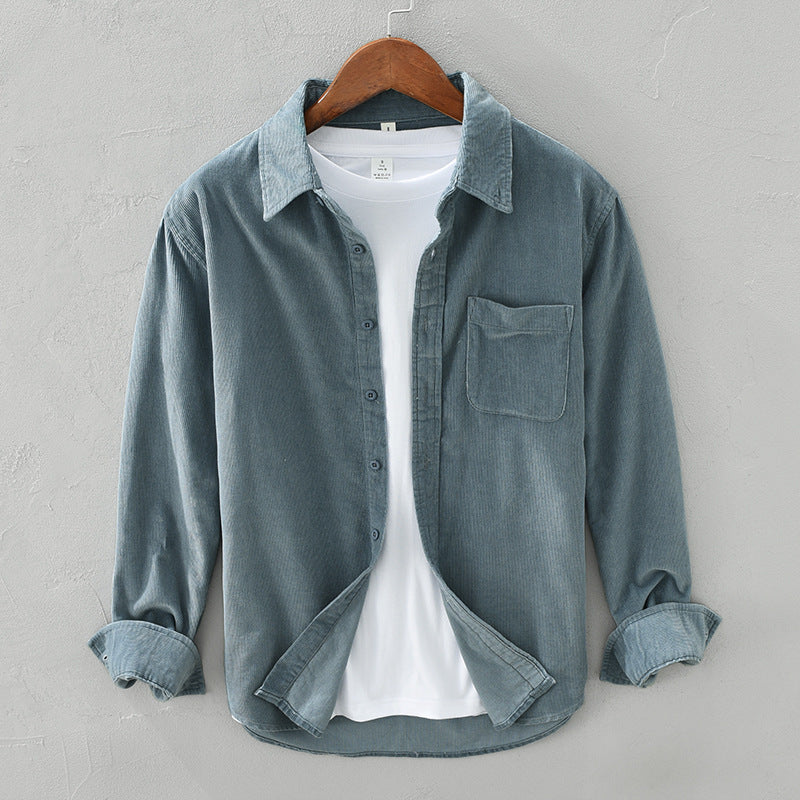 Warren Shirt | Men's Corduroy Button-Up Shirt with Chest Pocket