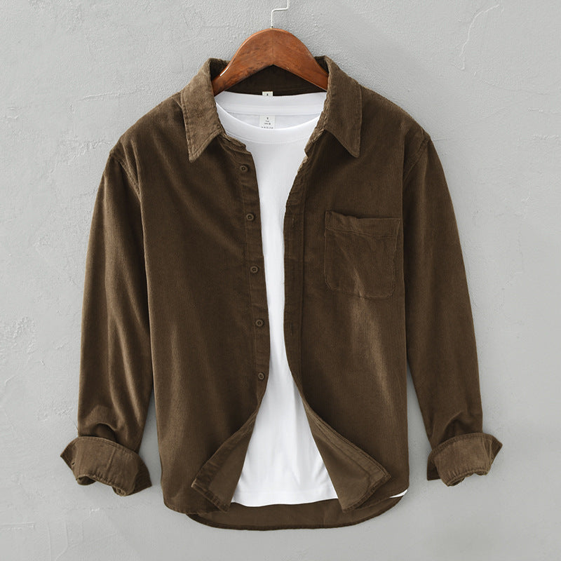 Warren Shirt | Men's Corduroy Button-Up Shirt with Chest Pocket