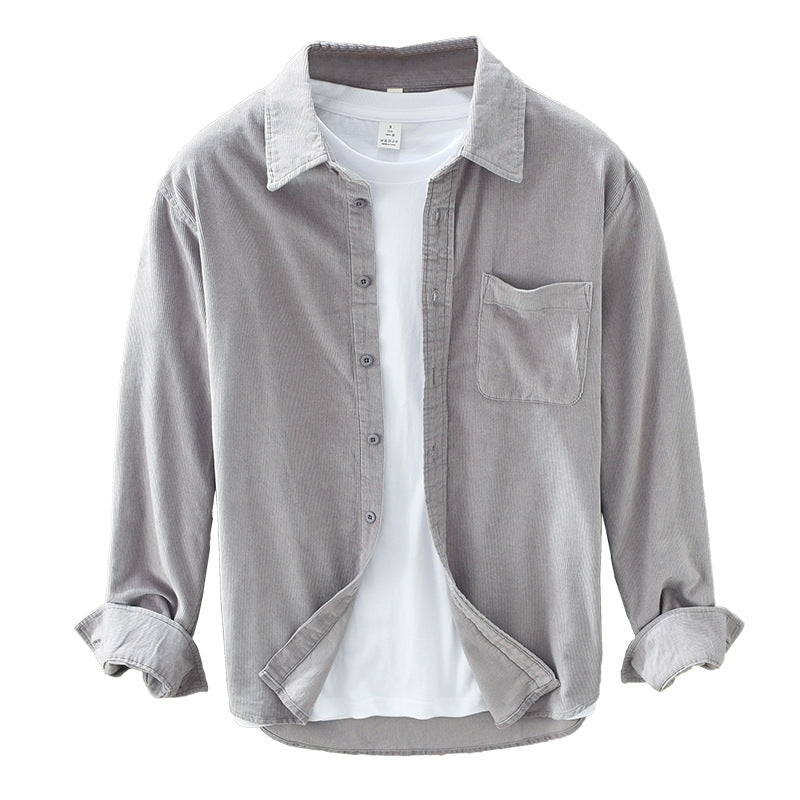 Warren Shirt | Men's Corduroy Button-Up Shirt with Chest Pocket
