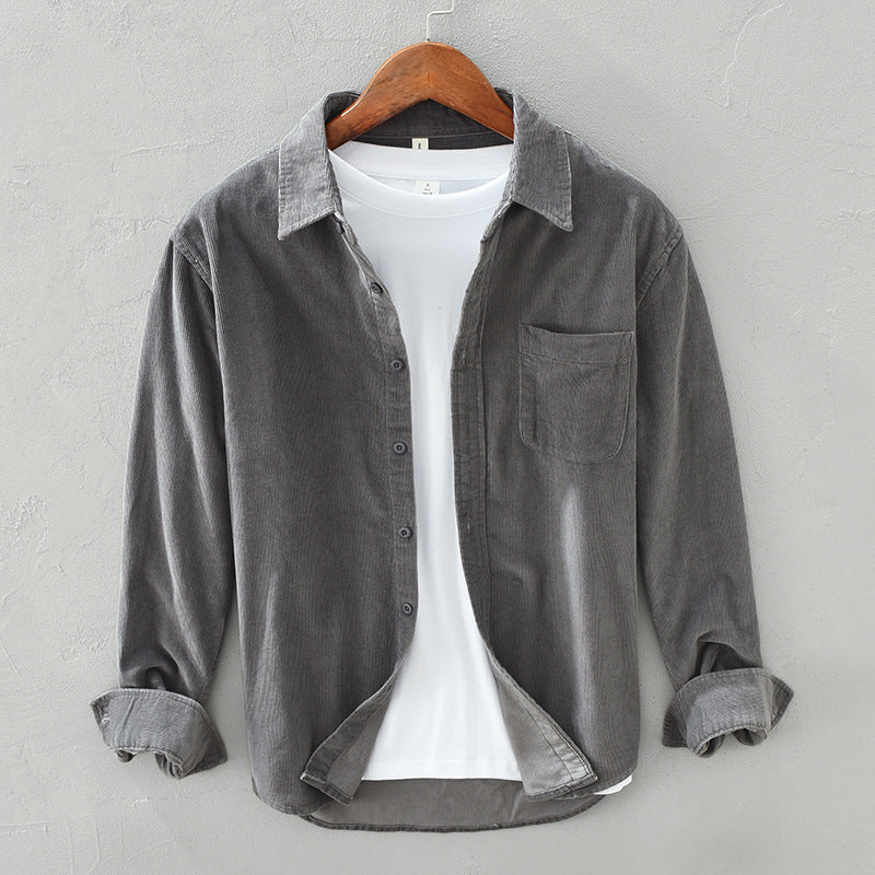 Warren Shirt | Men's Corduroy Button-Up Shirt with Chest Pocket
