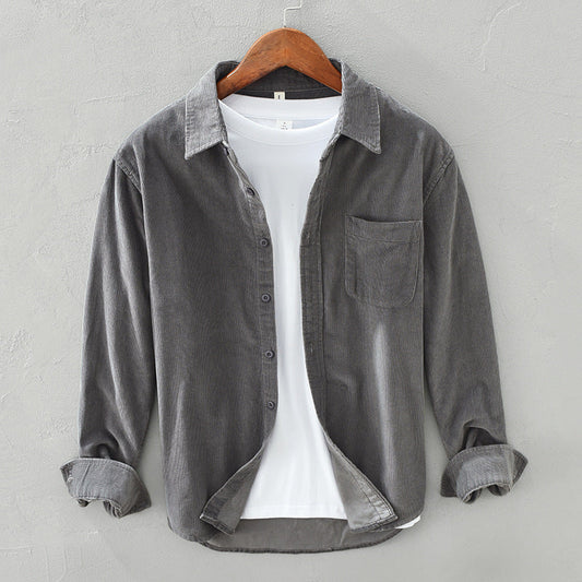 Warren Shirt | Men's Corduroy Button-Up Shirt with Chest Pocket