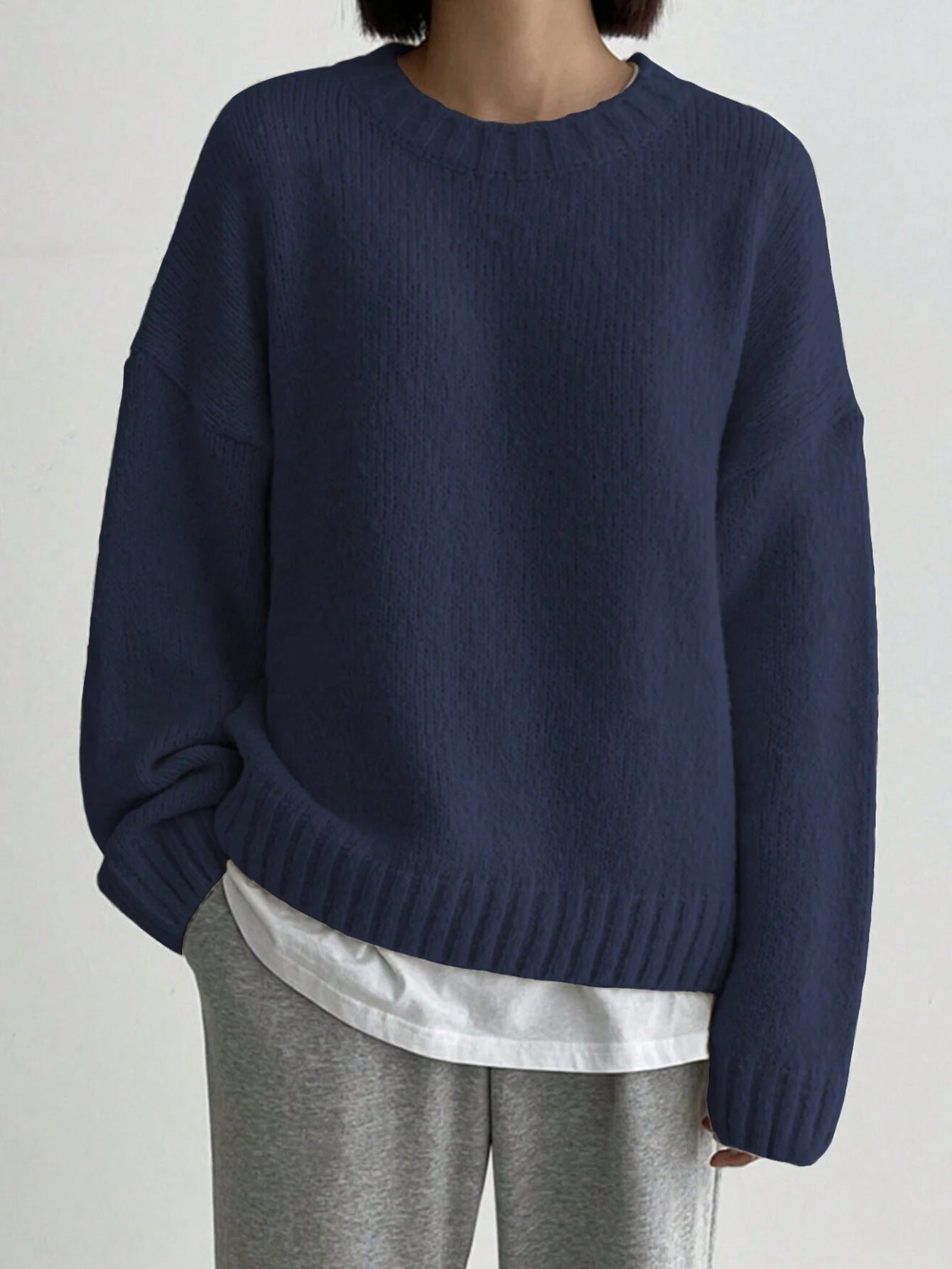 Qamari Jumper | Women's Winter Oversized Crew Neck Knit Jumper