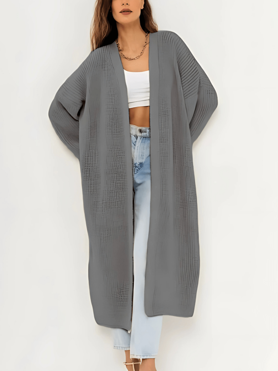 Yarah Cardigan | Women’s Autumn Long Open-Front Knitted Cardigan