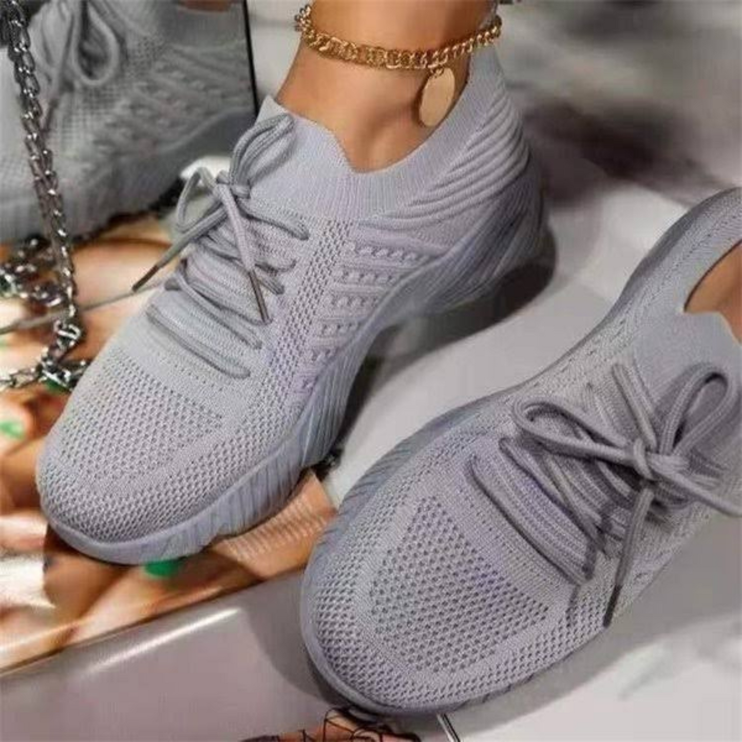 Yeliz Shoes | Women’s Lightweight  Lace-Up Shoes with Soft Sole