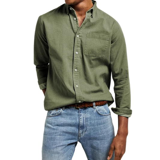 Farley Men's Shirt | Casual Cotton Long Sleeve Shirt