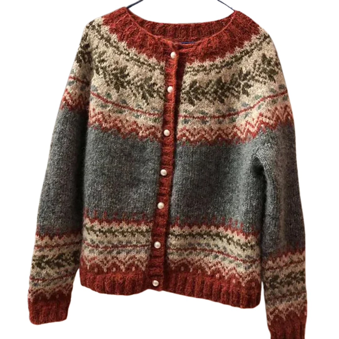 Elicia Cardigan | Vintage Knit Button-Up Cardigan