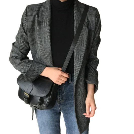 Elodie Blazer | Stylish Checked Pattern Blazer