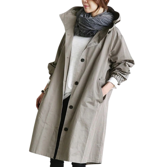 Annie Coat | Women's Oversized Lightweight Trench Coat