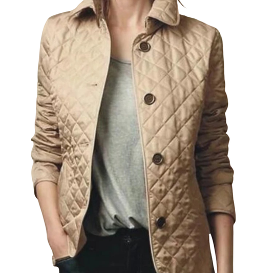Padma Jacket | Women's Autumn Casual Quilted Jacket with Turned-Down Collar