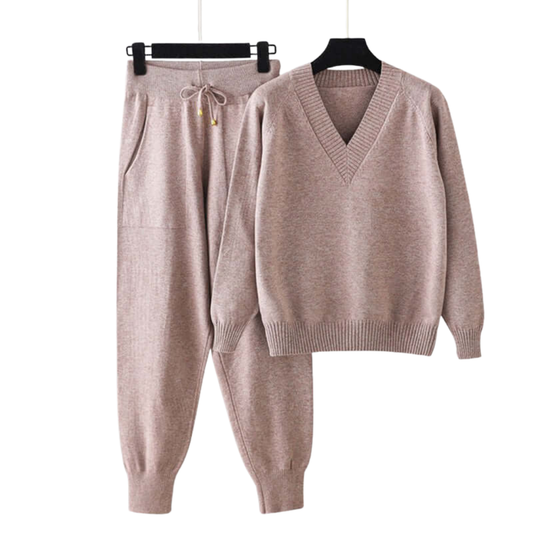 Jannah Set | Cozy Sweater and Jogger Pants Loungewear Set