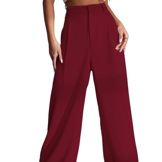 Indran Pants | Wide-Leg High-Waisted Trousers