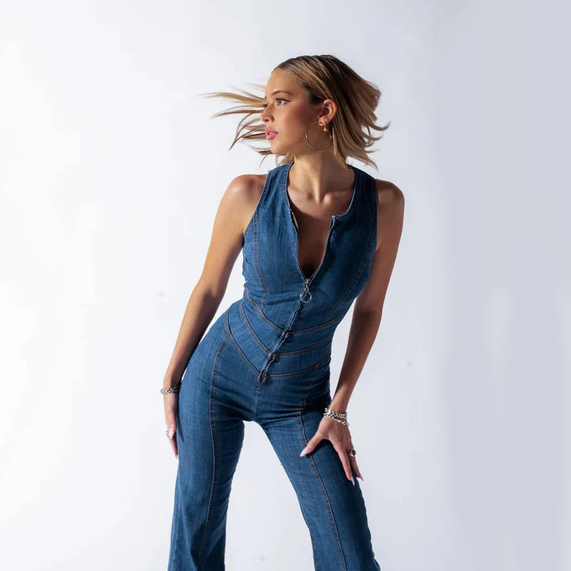 Waverly Jumpsuit | Stylish Denim Jumpsuit