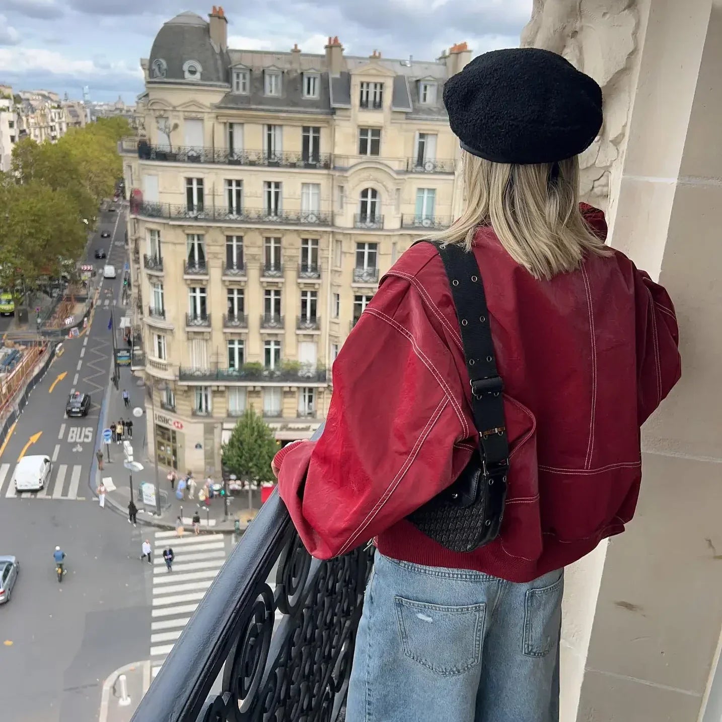 Shania Jacket | Autumn Oversized Red Zip Jacket