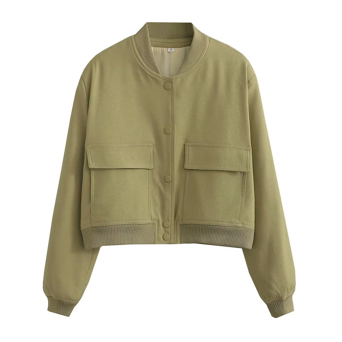 Sandy Jacket | Autumn Cropped Varsity Style Jacket