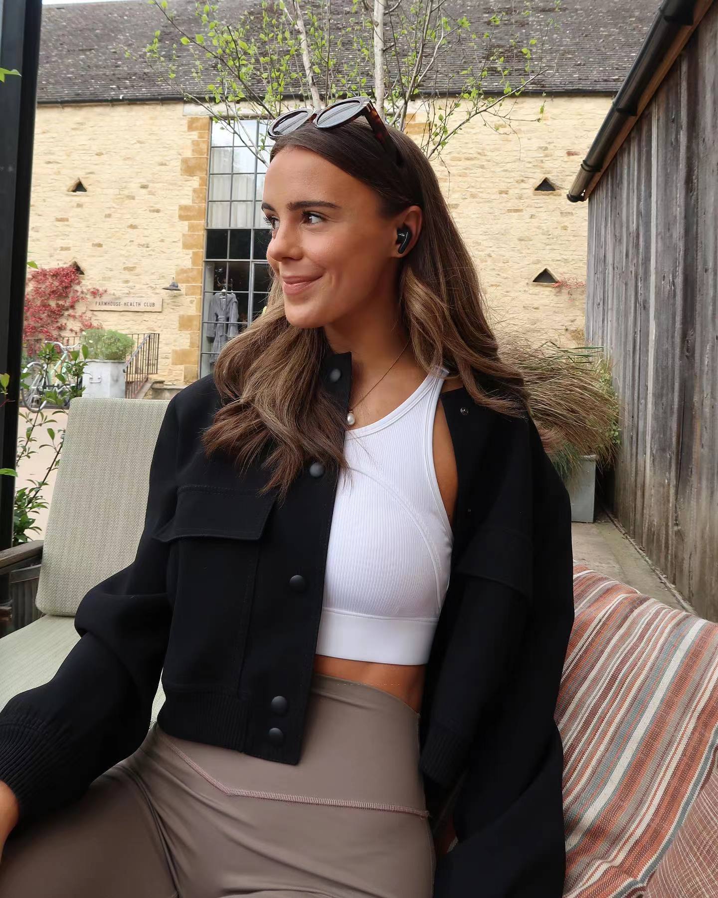 Sandy Jacket | Autumn Cropped Varsity Style Jacket
