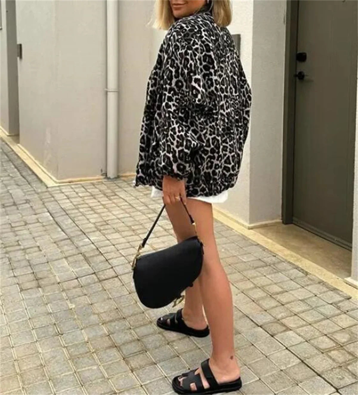 Shaina Jacket | Autumn Leopard Print Casual Jacket