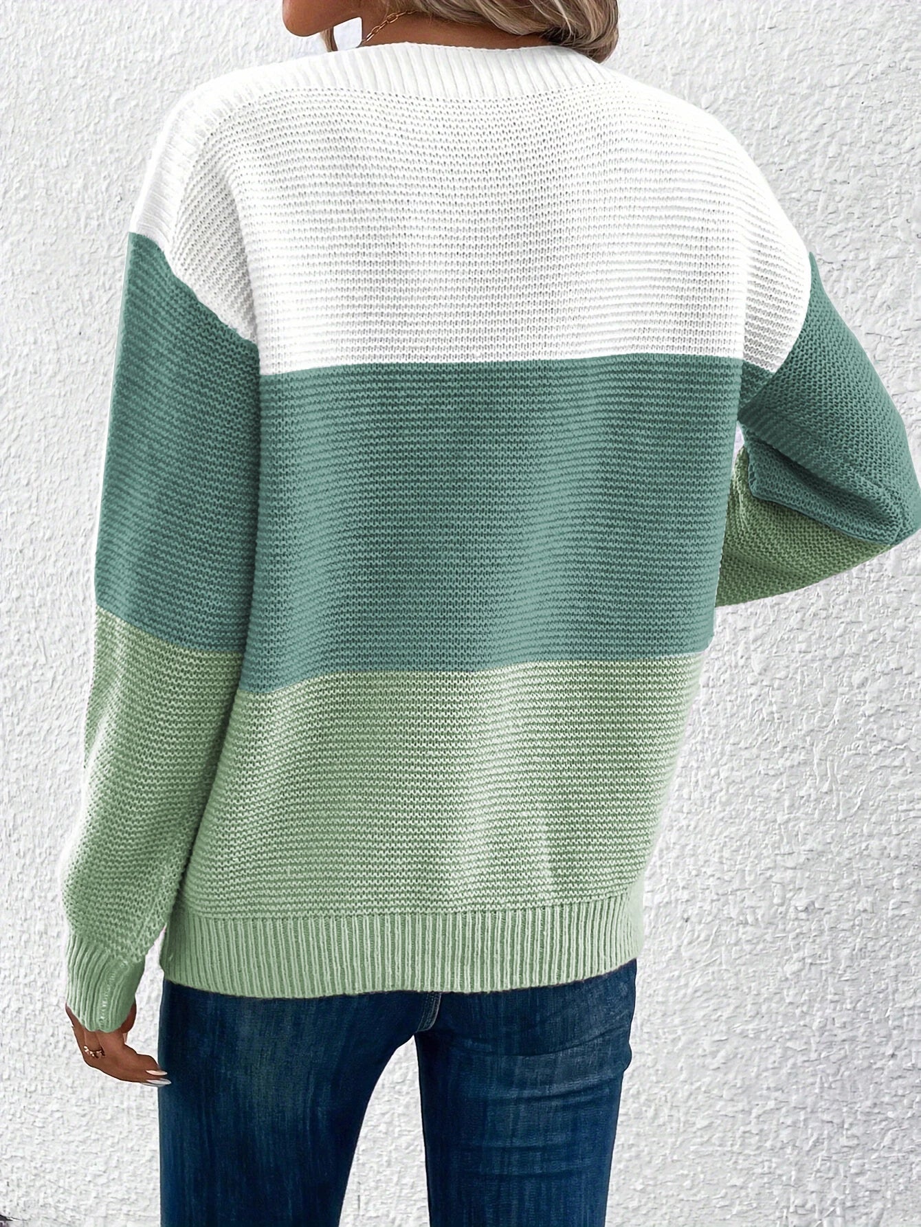 Tiara Jumper | Autumn Color Block Knitted Jumper