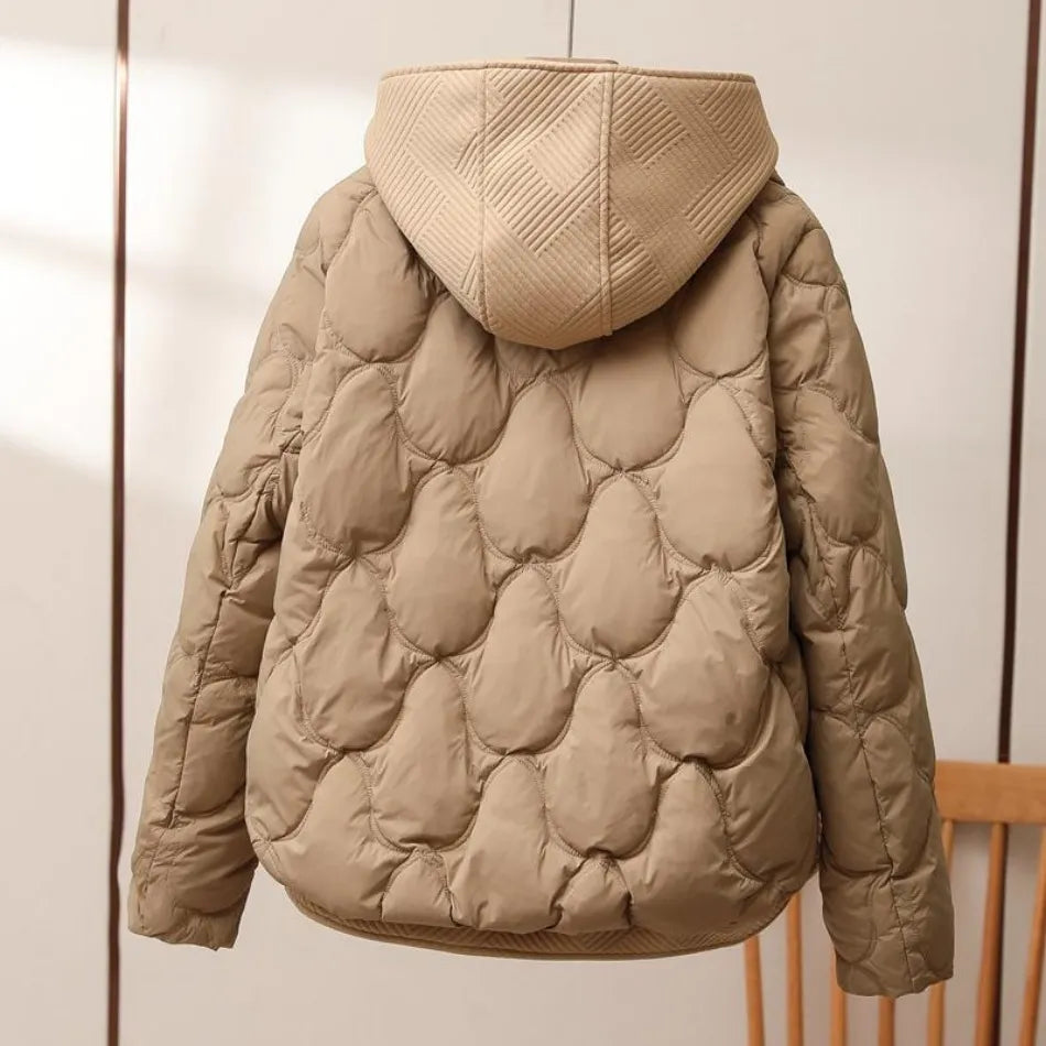 Talia Jacket | Autumn Quilted Hooded Short Jacket