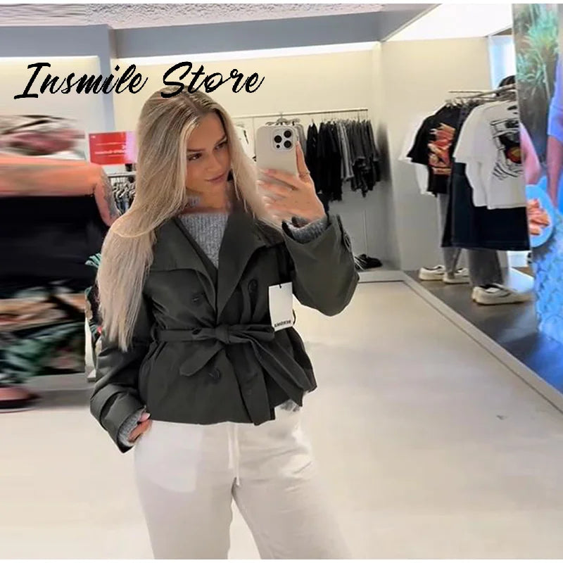 Genna Jacket | Women’s Winter Short Double-Breasted Jacket
