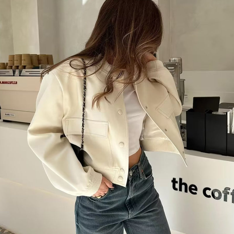 Talitha Jacket | Autumn Cropped Casual Jacket
