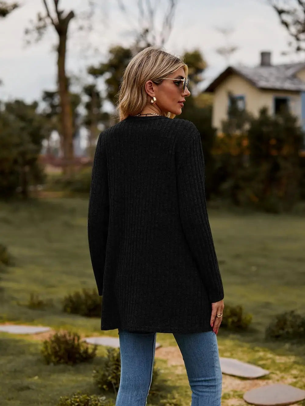 Tiffany Cardigan | Autumn Long Button-Up Cardigan