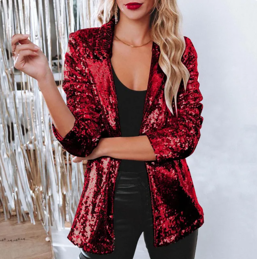 Sharifa Blazer | Autumn Sequin Party Blazer