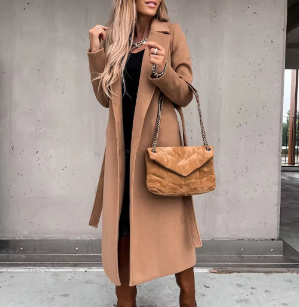 Tessa Coat | Autumn Belted Longline Coat