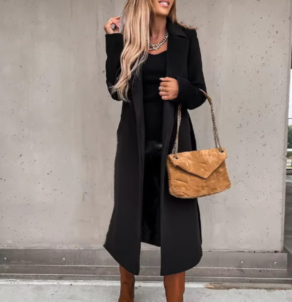 Tessa Coat | Autumn Belted Longline Coat