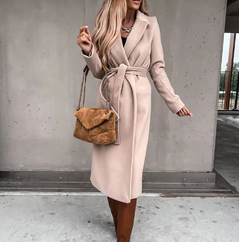 Tessa Coat | Autumn Belted Longline Coat