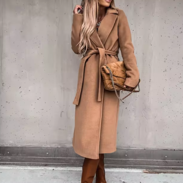 Tessa Coat | Autumn Belted Longline Coat