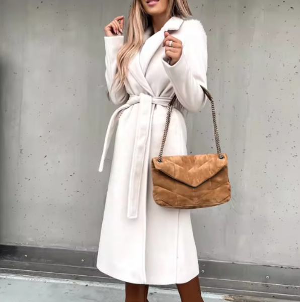 Tessa Coat | Autumn Belted Longline Coat