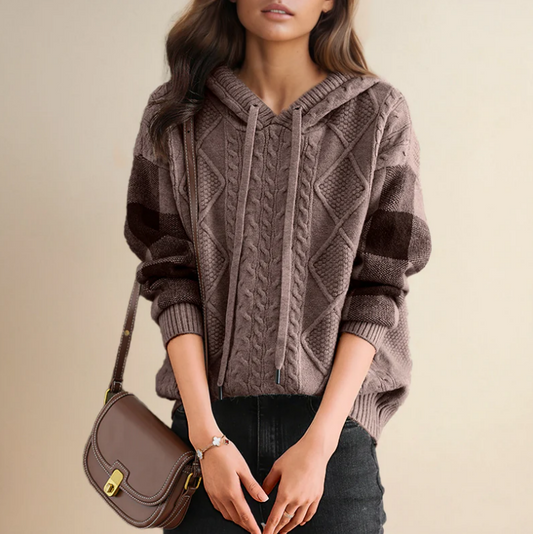 Thirza Jumper | Autumn Knitted Hoodie Jumper