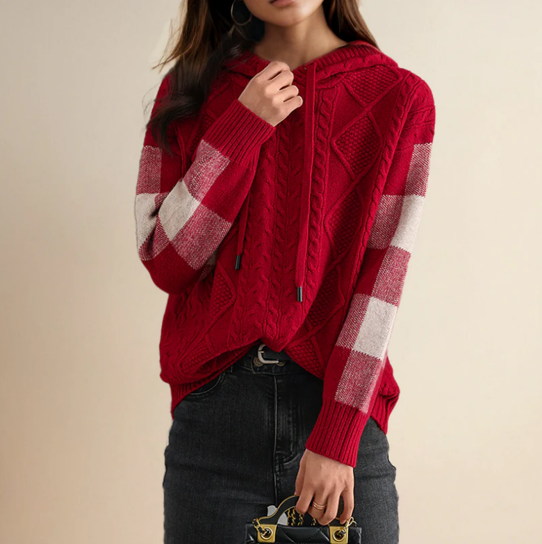 Thirza Jumper | Autumn Knitted Hoodie Jumper
