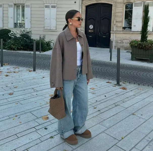Thalia Jacket | Autumn Cropped Button-Up Jacket