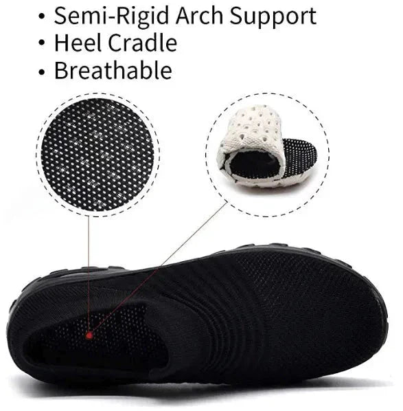 Viridiana Sneakers | Breathable Slip-On Walking Sneakers with Arch Support