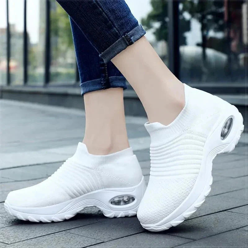 Viridiana Sneakers | Breathable Slip-On Walking Sneakers with Arch Support