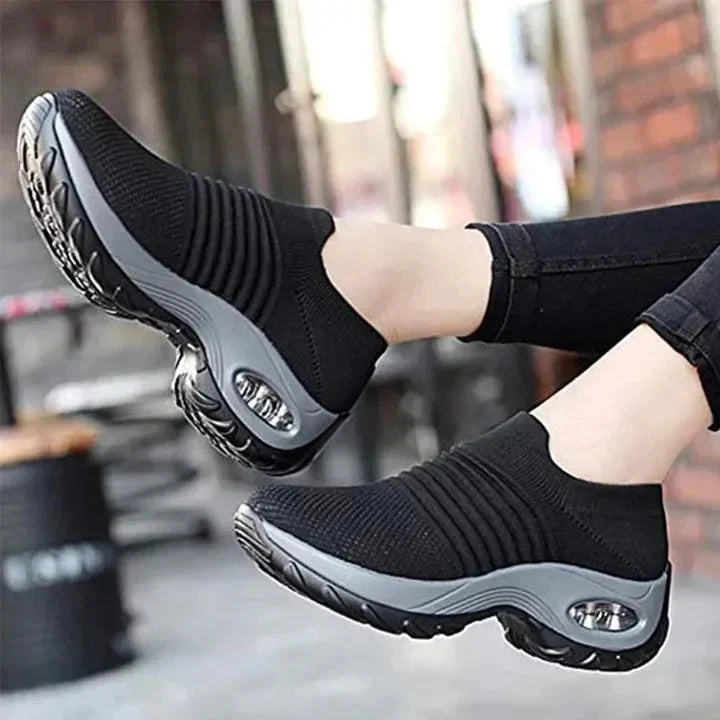 Viridiana Sneakers | Breathable Slip-On Walking Sneakers with Arch Support