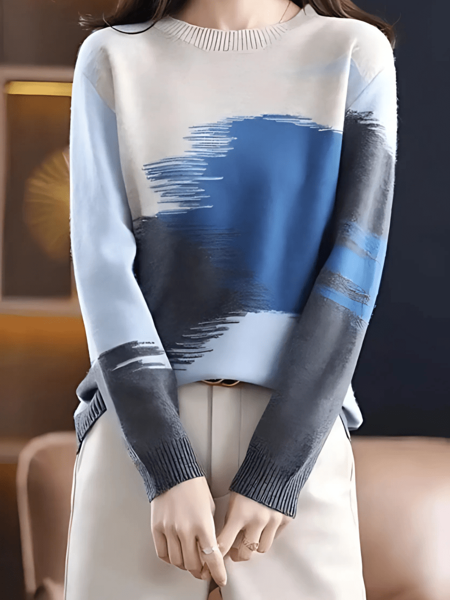 Yanira Jumper | Women’s Autumn Abstract Knitted Jumper