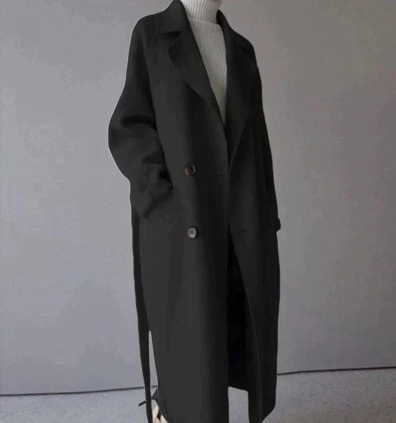 Tabby Coat | Autumn Double-Breasted Wool Overcoat