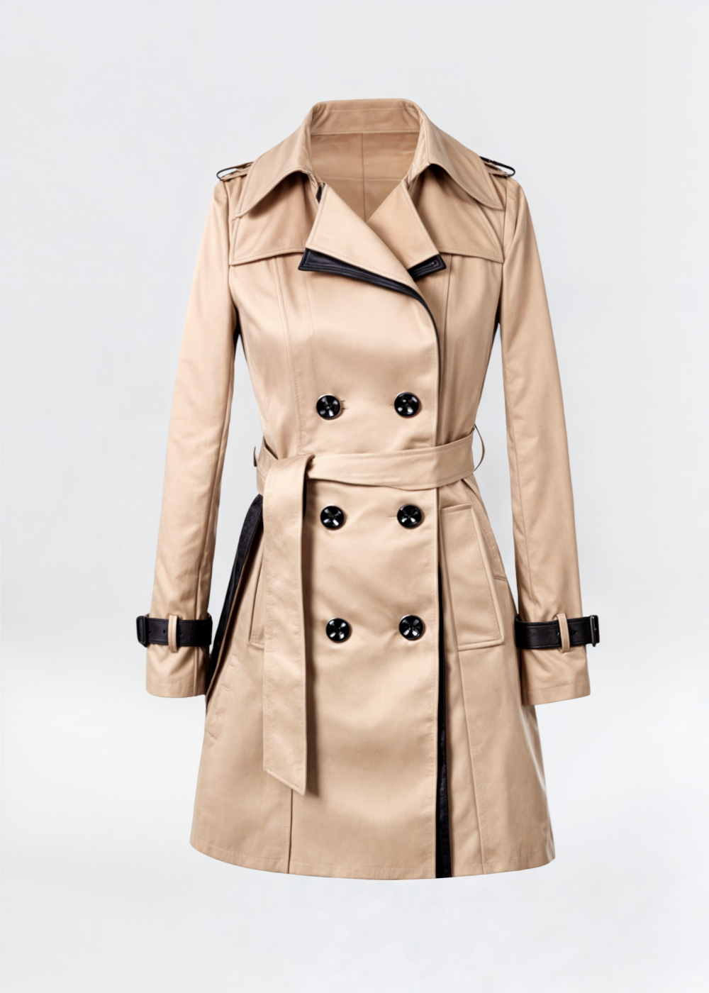 Ragini Trench Coat | Women's Autumn Double-Breasted Trench Coat