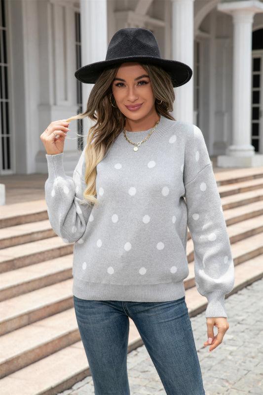 Phyllis Jumper | Women's Winter Polka Dot Knitted Jumper