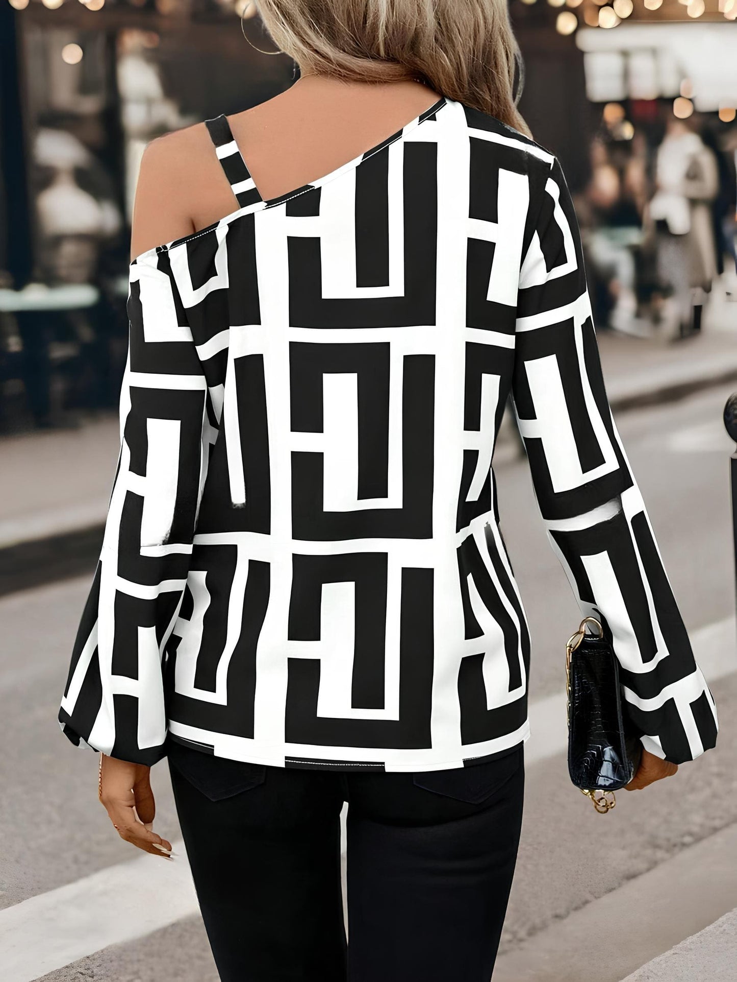 Vanya Shirt | Modern Patterned Shirt for Women