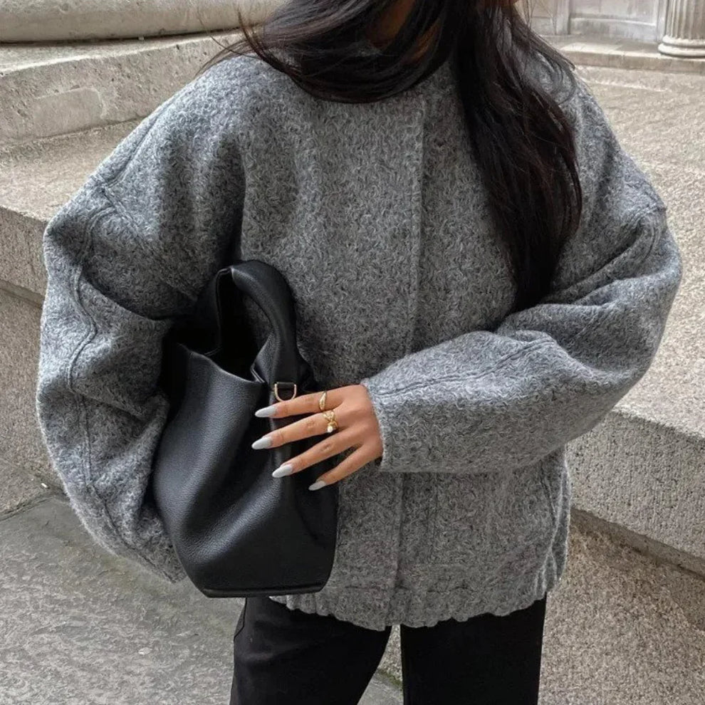 Ula Jacket | Autumn Oversized Wool-Blend Jacket