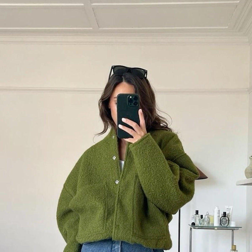 Ula Jacket | Autumn Oversized Wool-Blend Jacket